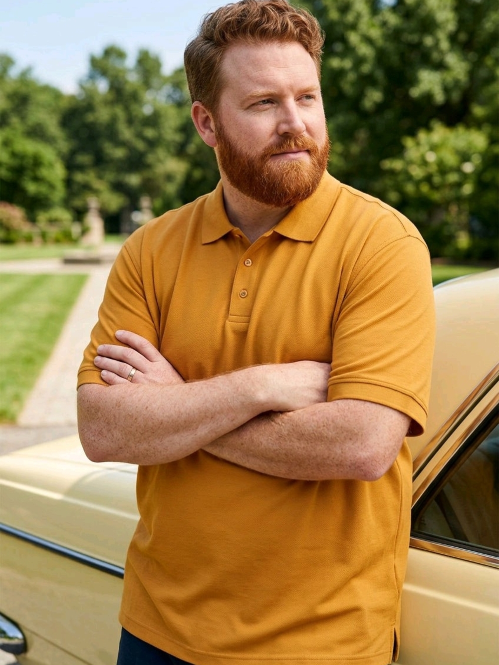 NWT RedHead Men's Sportsman's Polo Shirt in Golden Oak Sz 3XL
